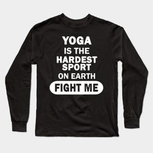 Yoga handstand saying men meditation Long Sleeve T-Shirt